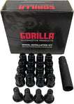 Gorilla Automotive K4CS-12125BGR 4Lug 12-1.25 Spline WIK W/Valves Blk