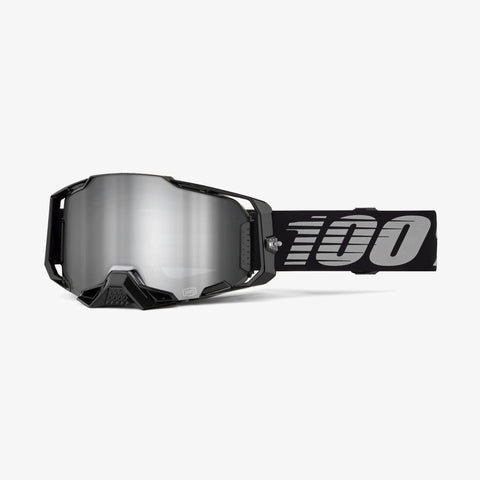 ARMEGA GOGGLE - BLACK - SILVER MIRROR