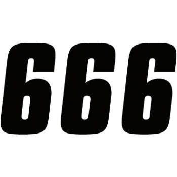 FX Factory Number 6 - Black - 4"