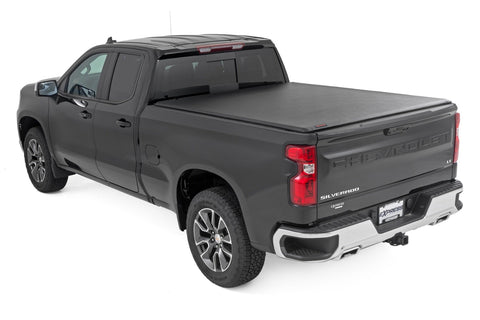 Soft Roll Up Bed Cover  | 6'7" Bed | Chevy/GMC Sierra 1500 (19-25)/Silverado 1500 (19-25)