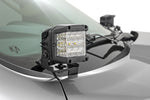 LED Light Kit | Ditch Mount | Black Series Round | 3.5 Inch | Amber DRL | Ram 1500 (19-25)