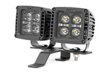 Quad LED Light Kit | Cowl Mount | 2" Black Pairs | Spot | Jeep Gladiator JT/Wrangler JL (18-25)