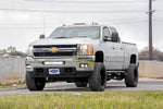 LED Light Kit | Fog Mount | 2" Black Pair | White DRL | Chevy Silverado 2500 HD/3500 HD (11-14)