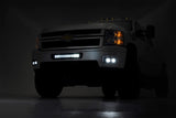 LED Light Kit | Fog Mount | Dual 2" Black Pair | Chevy Silverado 2500 HD/3500 HD (11-14)