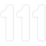Mini Pro Number 1 - White - 4"