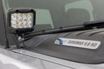 LED Light | Ditch Mount | 2" Black Pair | Amber DRL | Chevy 1500 (2007-2013)