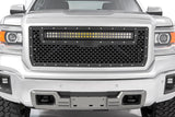 Mesh Grille | 30" Dual Row LED | Black | GMC Sierra 1500 2WD/4WD (2014-2015)