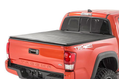 Soft Tri-Fold Bed Cover | 5' Bed | Dbl Cab | Toyota Tacoma 2WD/4WD (16-25)