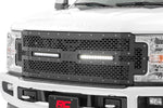 Mesh Grille | 12" Dual Row LED | Black | Ford F-250/F-350 Super Duty (17-19)