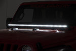 LED Light Kit | Cowl Mount | 50" Black Single Row | Jeep Gladiator JT/Wrangler JL (18-25)