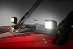 LED Light Kit | Cage Mount | 2" Chrome Pair | Wide Angle | Honda Talon 1000R