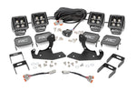 LED Light Kit | Fog Mount | 2" Black Pair | White DRL | Chevy Silverado 2500 HD/3500 HD (11-14)