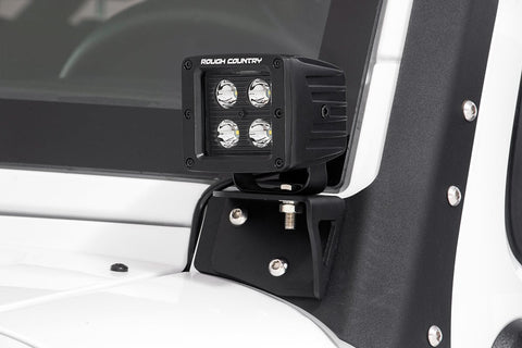 LED Light Mount | Lower Windshield | Pod | Jeep Wrangler JK/Wrangler Unlimited (07-18)