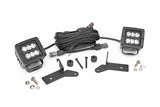 LED Light Kit | Hinge Mount | 2" Black Pair | Jeep Gladiator JT/Wrangler JL (18-25)