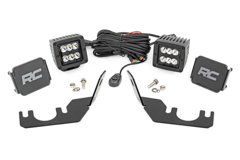 LED Light | Rear Mount | 2" Black Pair | Spot | Kawasaki Teryx 4 1000/Teryx 800