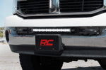 LED Light Kit | Bumper Mount | 20" Black Single Row | White DRL | Ram 2500/3500 (10-18)