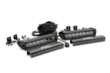 8 Inch Black Series LED Light Bar | Single Row | Pair