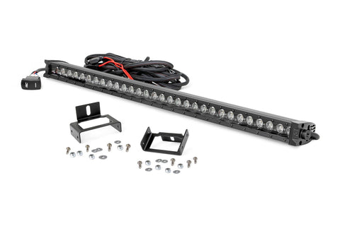 LED Light Kit | Grill | 30" Black Single Row | White DRL | Ford F-250/F-350 Super Duty (11-16)