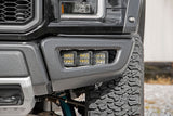 LED Light Kit | Fog Mount | Triple 2" Black Pair | White DRL | Ford Raptor (17-20)