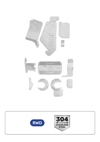 Toyota Tacoma 2.7L RWD 2016-2023 V2 Cat Shield  TOY-074