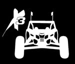 CAN AM X3 Vinyl Decal 5x6 Can-am x3 GLOSS