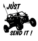 JUST SEND IT Vinyl Decal 5x6 Can-am x3